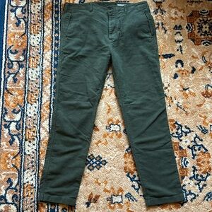 Outerknown Green Lost Coast Moleskin Pants 34